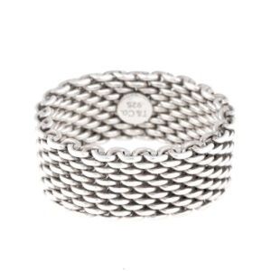 Tiffany & Co mesh Somerset ring